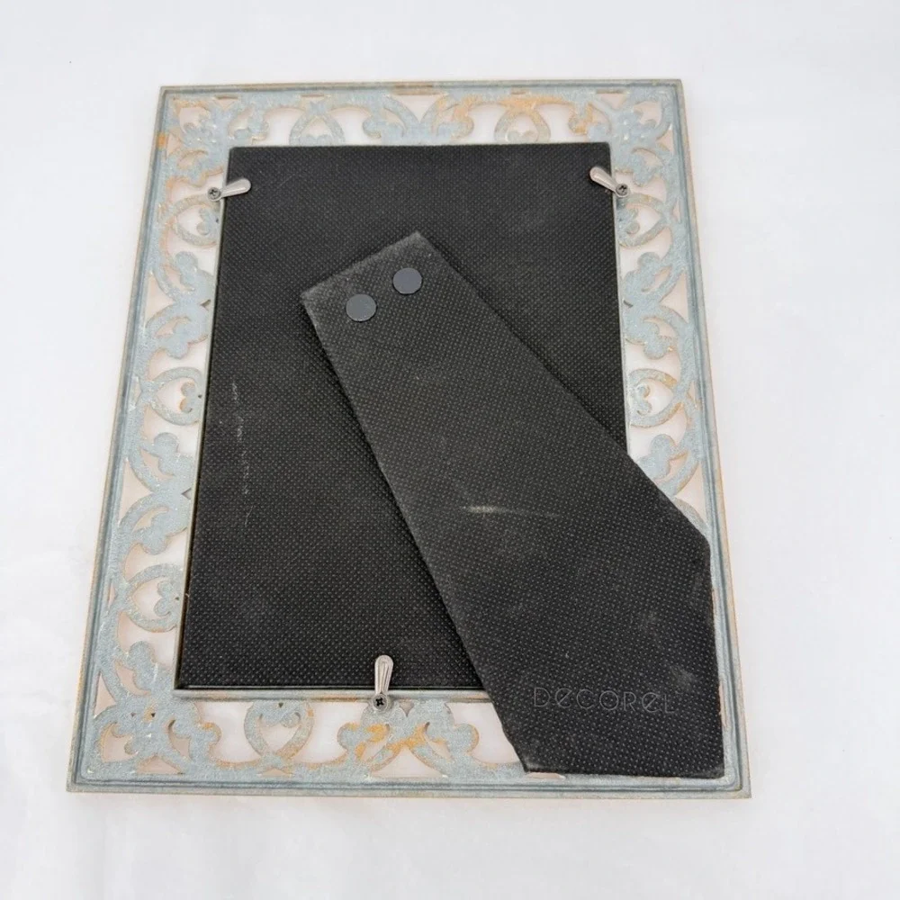 Decorel Picture Frame Gold Filigree Rhinestone Shabby Chic Victorian Decor 5x7